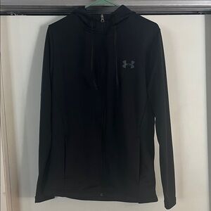 Under Armour Black Zip-Up Hoodie Sweatshirt